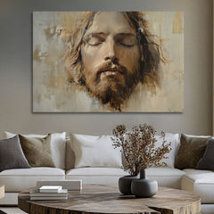 Gesù Cristo in preghiera | rifinito a mano dall'artista - immagine 3