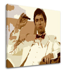 I più grandi mafiosi dello schermo SCARFACE - TONY MONTANA fumare un sigaro - immagine 3
