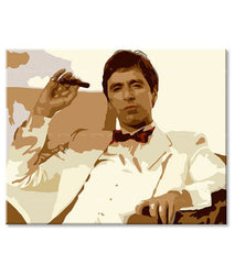 I più grandi mafiosi dello schermo SCARFACE - TONY MONTANA fumare un sigaro - immagine 4
