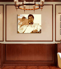 I più grandi mafiosi dello schermo SCARFACE - TONY MONTANA fumare un sigaro