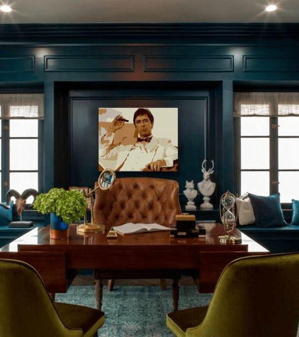 I più grandi mafiosi dello schermo SCARFACE - TONY MONTANA fumare un sigaro - immagine 2