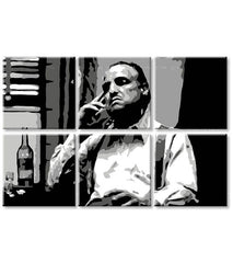 I più grandi mafiosi dello schermo THE GODFATHER - VITO CORLEONE con una bottiglia di scotch - immagine 4