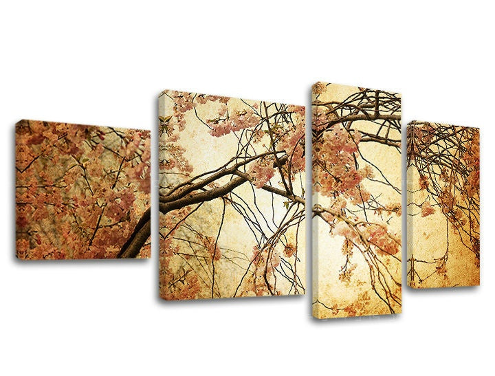 Il quadro su tela 4 parti FIORI