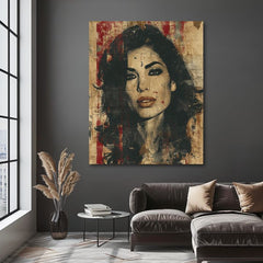 Immagine AMY WINEHOUSE - Sguardo profondo dell'anima | rifinito a mano dall'artista - immagine 3