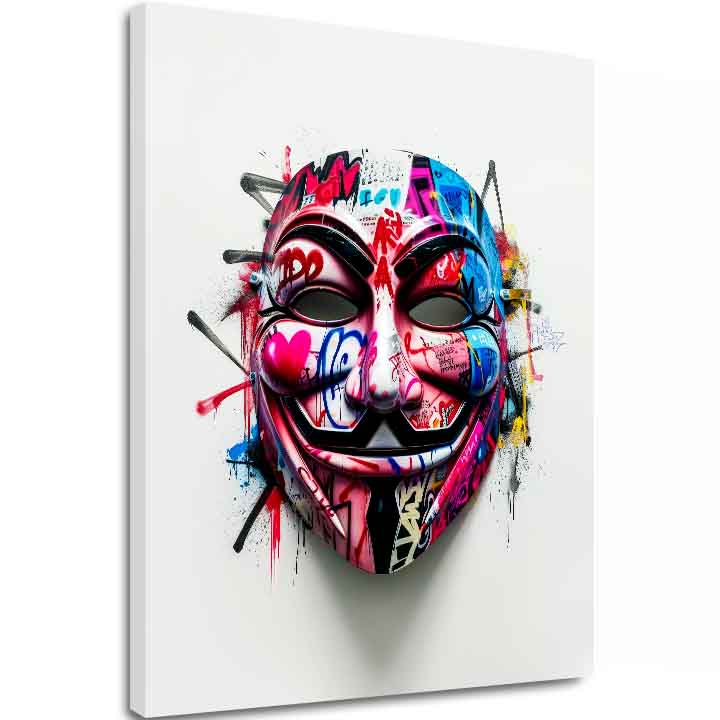 Immagine ANONYMOUS MASK | Tela italiana - immagine 2