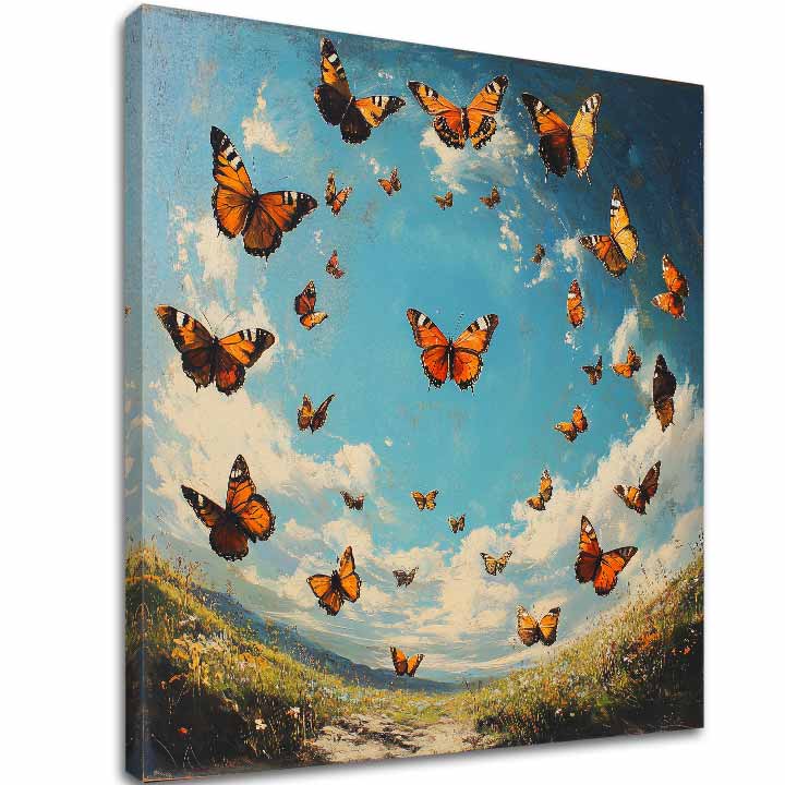Immagine Cerchio di farfalle - Armonia nella natura - immagine 2