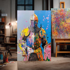 Immagine GRAFFITI KNIGHT | Tela italiana - immagine 3