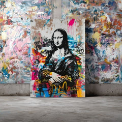 Immagine GRAFFITI MONA su tela | rifinito a mano dall'artista - immagine 4
