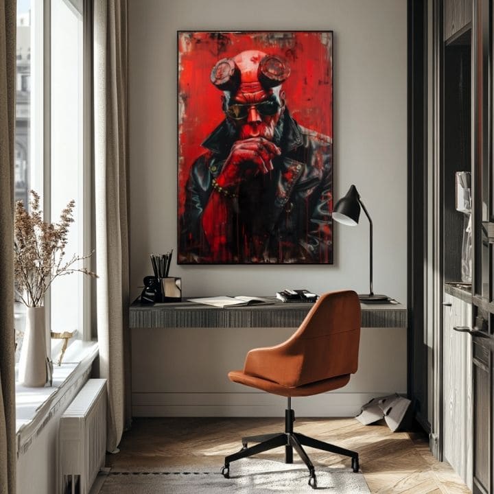 Immagine HELLBOY: Guerriero Infernale | rifinito a mano dall'artista - immagine 5