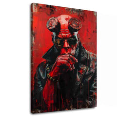 Immagine HELLBOY: Guerriero Infernale | rifinito a mano dall'artista - immagine 2