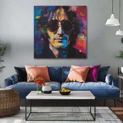 Immagine JOHN LENNON - Idee colorate | rifinito a mano dall'artista - immagine 3