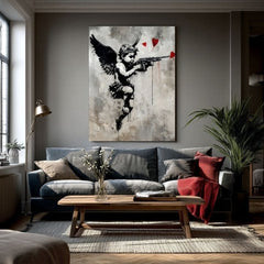 Immagine LOVE HUNTER su tela | rifinito a mano dall'artista