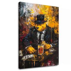 Immagine MAFIA BOSS BEAR | rifinito a mano dall'artista - immagine 2