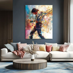 Immagine MICHAEL JACKSON - Energia della danza | rifinito a mano dall'artista