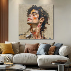 Immagine MICHAEL JACKSON - Melodia della passione | rifinito a mano dall'artista