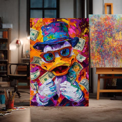 Immagine MONEY DUCK | Tela italiana