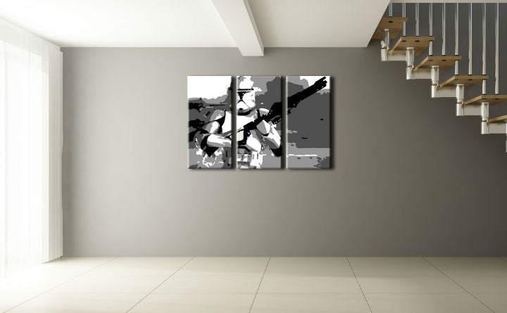 Immagine POP Art di Star Wars dipinta a mano 3 pezzi sw3