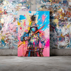 Immagine SAMURAI SPIRIT su tela | rifinito a mano dall'artista