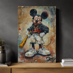 Immagine STREET MICKEY su tela | rifinito a mano dall'artista - immagine 3
