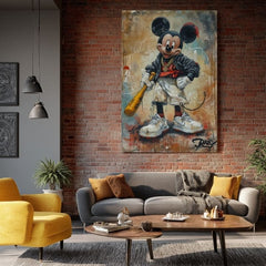 Immagine STREET MICKEY su tela | rifinito a mano dall'artista