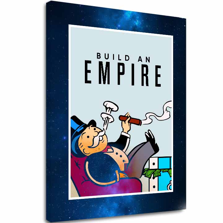Immagine su tela BUILD AN EMPIRE - Citazione commerciale - immagine 2