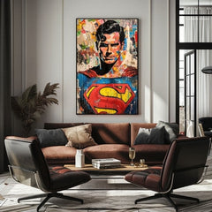Immagine Superman: Icona Pop | rifinito a mano dall'artista - immagine 3