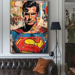 Immagine Superman: Icona Pop | rifinito a mano dall'artista - immagine 4