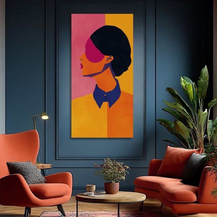 Immagine VIBRANT SILHOUETTE | Tela italiana