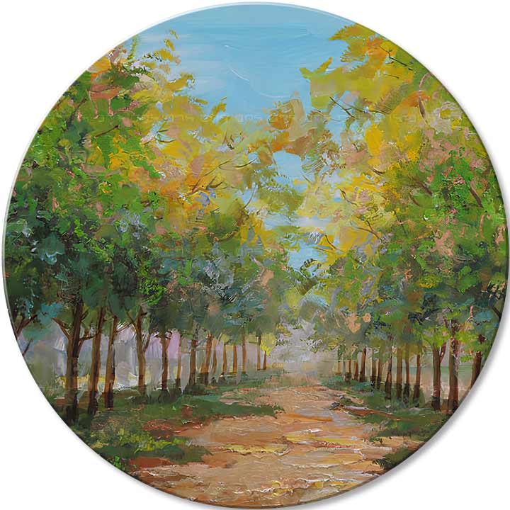 Ispirazione quadro rotondo dipinto - immagine 2