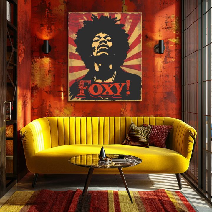 Jimi Hendrix dipinto su tela - Leggenda del suono - immagine 3