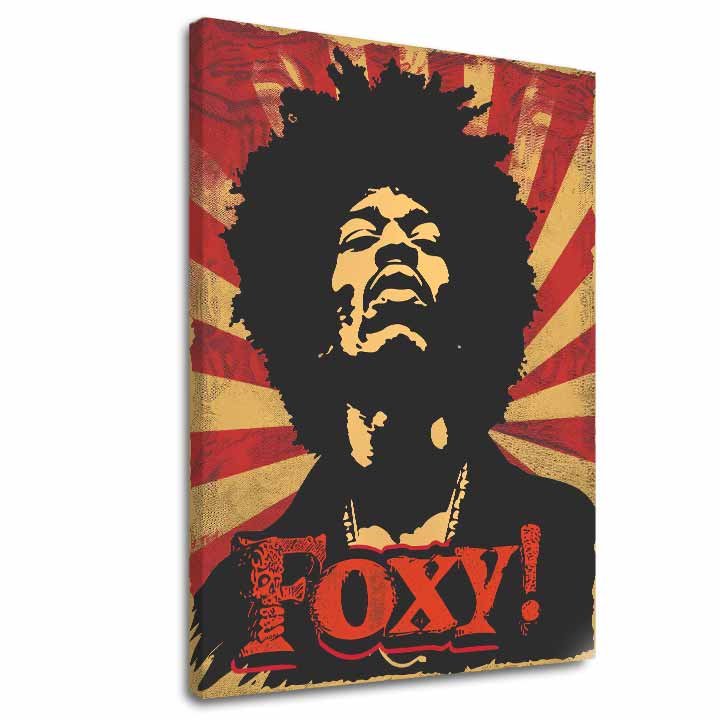 Jimi Hendrix dipinto su tela - Leggenda del suono - immagine 2