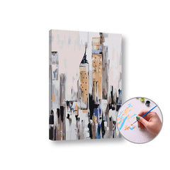 Kit di pittura per numeri - Città astratta
