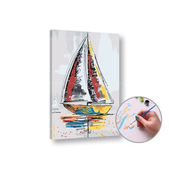 Kit di pittura per numeri - Tema nave - immagine 2