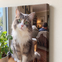 Dettaglio del quadro da foto su tela – la foto continua sul bordo del telaio da 2 cm