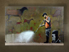 L'immagine su tela 1 pezzo Street ART - Banksy - immagine 2
