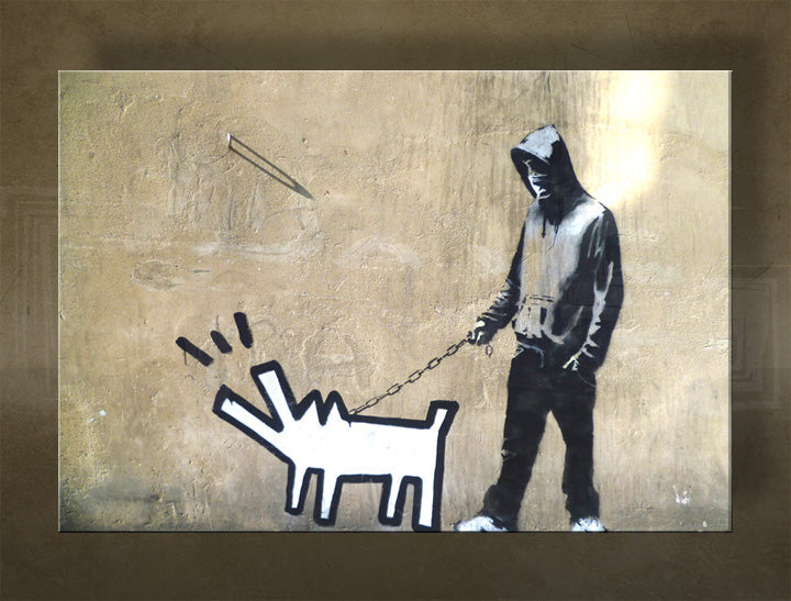 L'immagine su tela 1 pezzo Street ART - Banksy