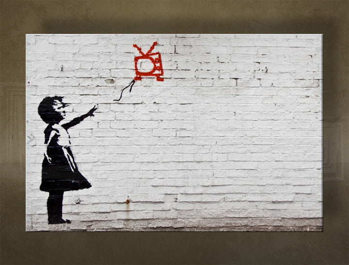 L'immagine su tela 1 pezzo Street ART - Banksy