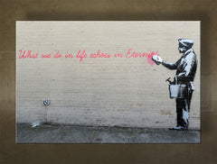 L'immagine su tela 1 pezzo Street ART - Banksy