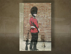 L'immagine su tela 1 pezzo Street ART - Banksy - immagine 2