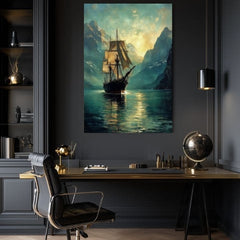 L'immagine su tela Barca a vela - Decorazione romantica - immagine 3