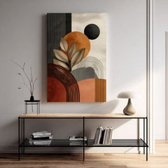L'immagine su tela Beige-marrone Forme - Motivo geometrico - immagine 3
