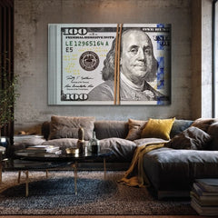 L'immagine su tela Benjamin Franklin - Simbolo di saggezza - immagine 3