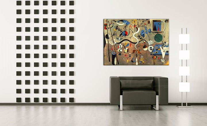 L'immagine su tela CARNEVALE DI HARLEQUIN - Joan Miro