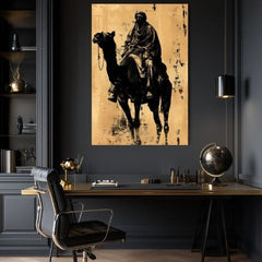 L'immagine su tela Cavaliere a cavallo - Decorazione d'epoca - immagine 4
