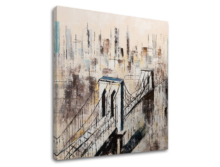 L'immagine su tela CITTÀ 1 parte - immagine 6