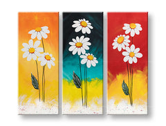 L'immagine su tela FIORI 3 parti