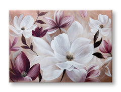 L'immagine su tela Fiori bianchi e viola 1 parte
