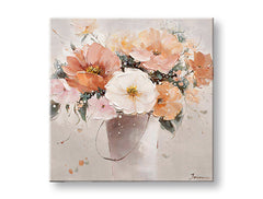 L'immagine su tela FIORI NEL VASO 1 parte