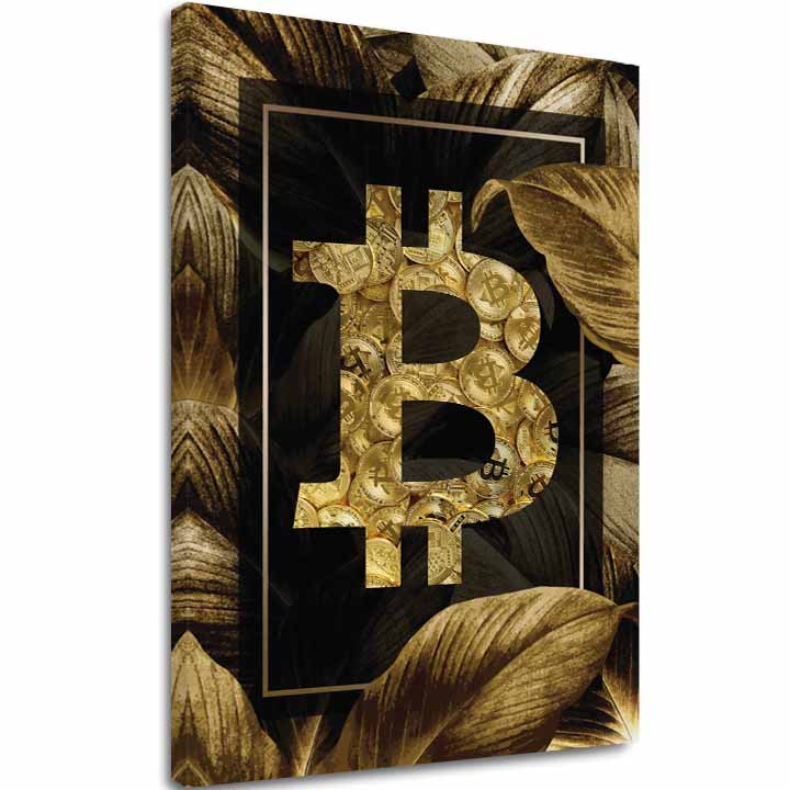 L'immagine su tela Golden BITCOIN - Modern Cryptomotive - immagine 2