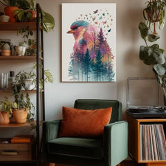L'immagine su tela Gufo della foresta - Decorazione mistica - immagine 4
